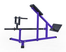 Purple and black gym machine on a white background