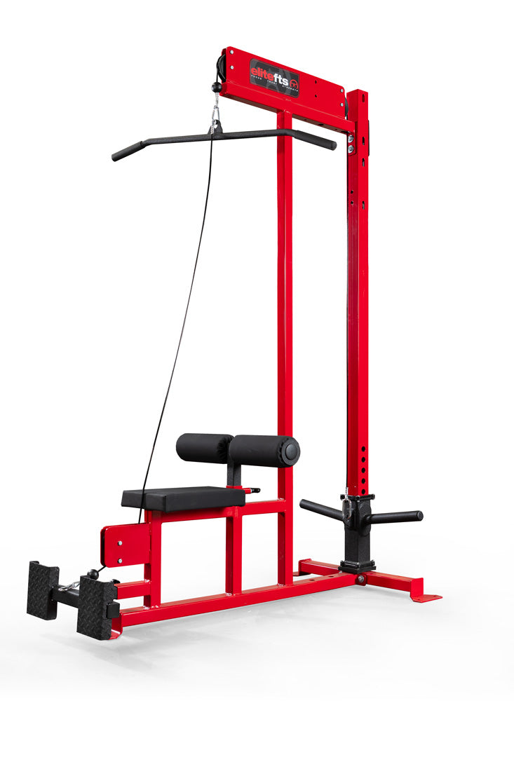 elitefts Quick Ship Lat Pull Down with Low Row Foot Plate