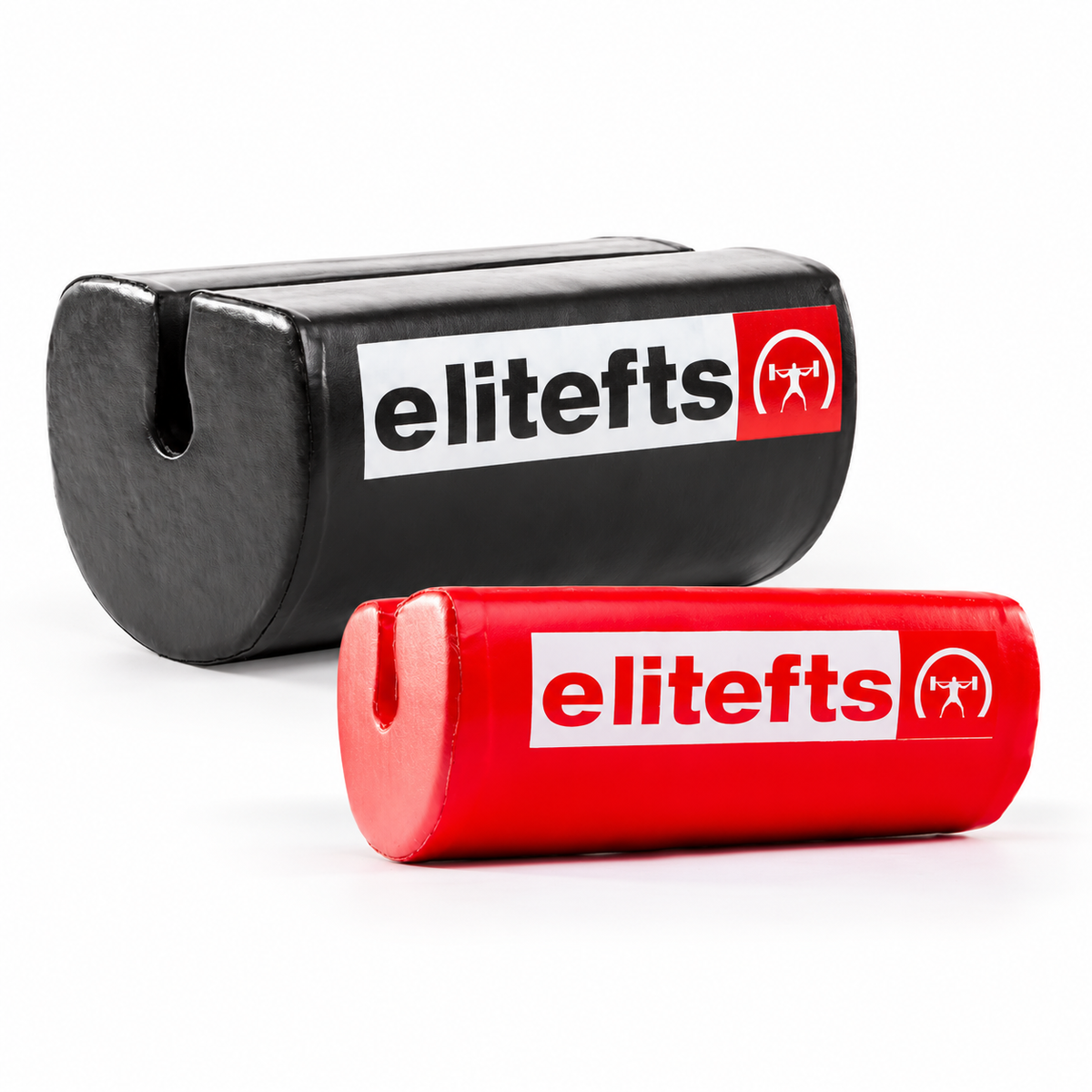 elitefts Shoulder Saver Pad Bundle with black and red pads on white