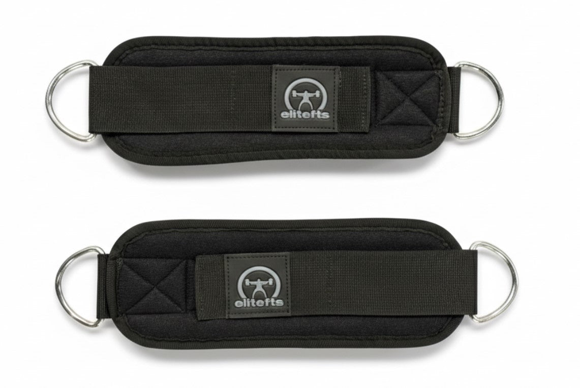 picture of elitefts Ankle Straps Pair laying flat