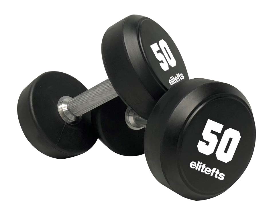 elitefts Custom Rubber Dumbbells