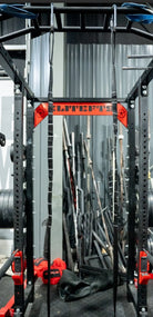 picture of elitefts EZ Spotting Straps hanging from a rack
