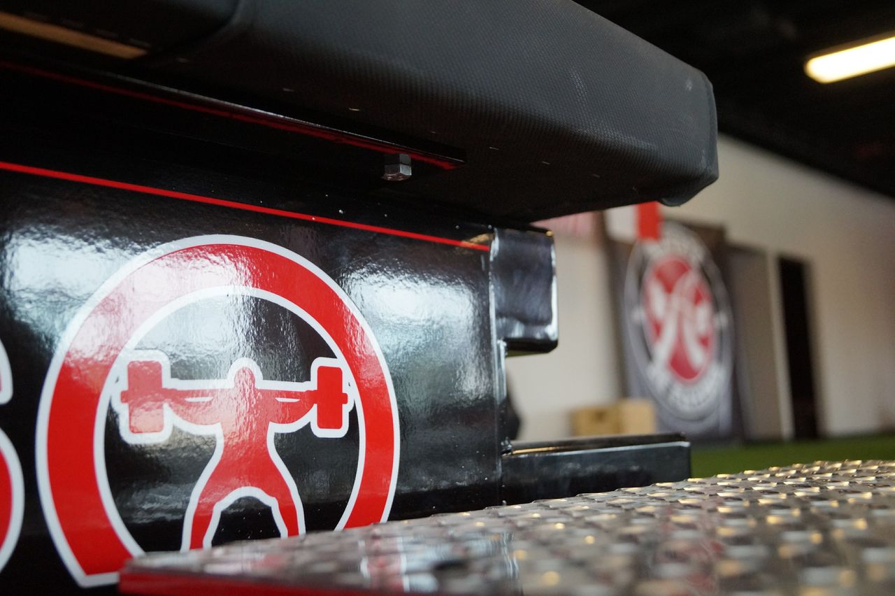 elitefts Signature Competition Olympic Bench with Safeties Foot Lever and Logo Panels-all-groups