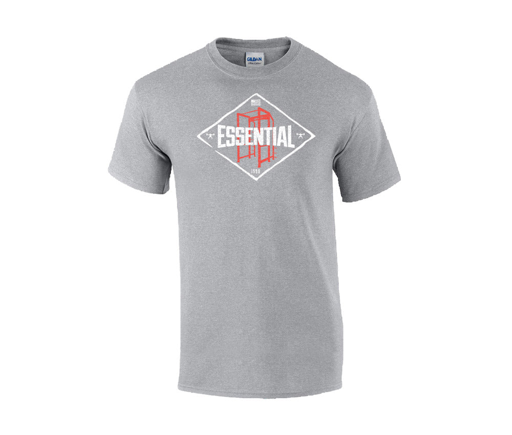 picture of elitefts Essential Rack T-Shirt Grey