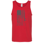 EliteFTS Flag Barbell Tank Top red