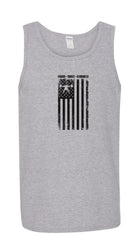 elitefts Focus Trust Strength Flag Black Tank Top grey