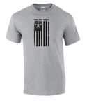 elitefts Focus Trust Strength Flag Black T-Shirt grey