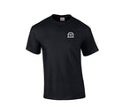 elitefts crescent white small tee black