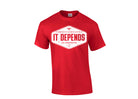 picture of elitefts It Depends T-Shirt red