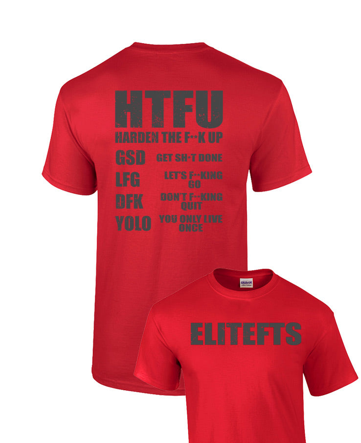 elite HTFU T-Shirt red