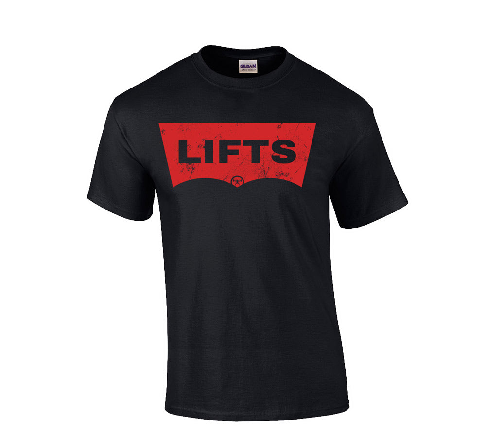 picture of EliteFTS Red Lifts T-shirt black