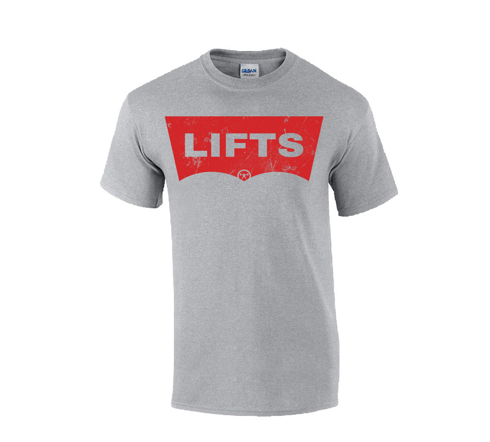picture of EliteFTS Red Lifts T-shirt grey