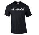elitefts Tagline White T-Shirt black