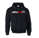 elitefts Tagline Red White Hoodie black