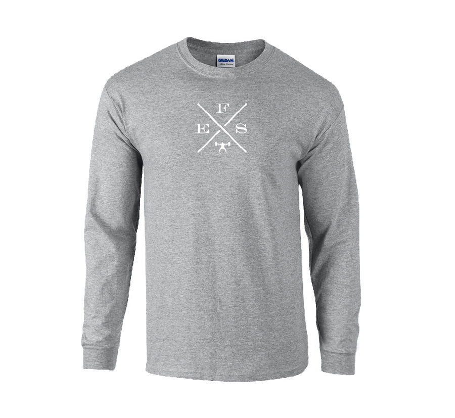 picture of elitefts EFX Long Sleeve T-Shirt grey