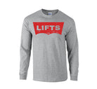 elitefts Red Lifts Long Sleeve T-Shirt grey