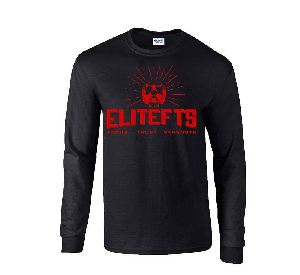 elitefts Skull Long Sleeve T-Shirt black