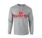 elitefts Skull Long Sleeve T-Shirt grey