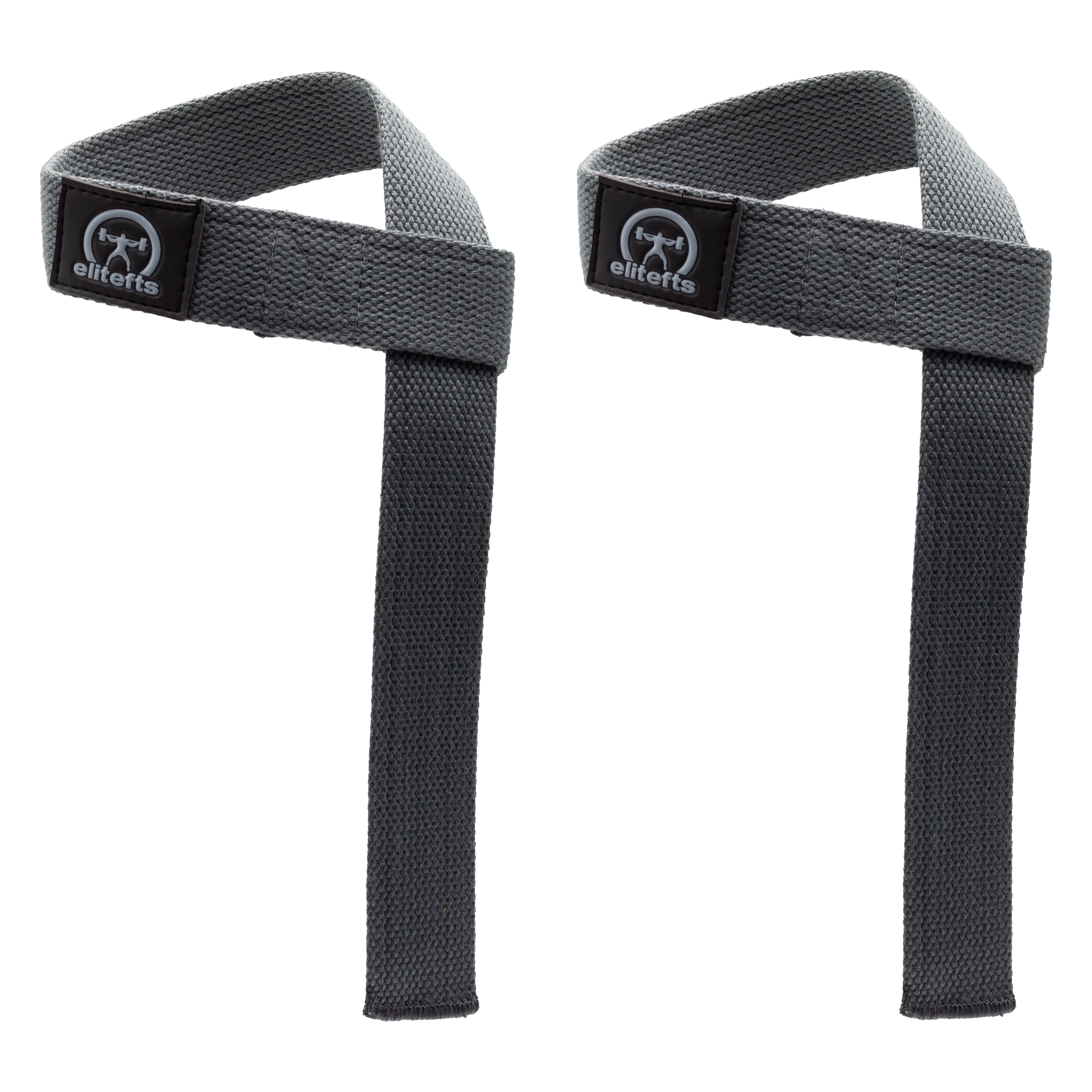 ELITEFTS COTTON WRIST STRAPS in gray