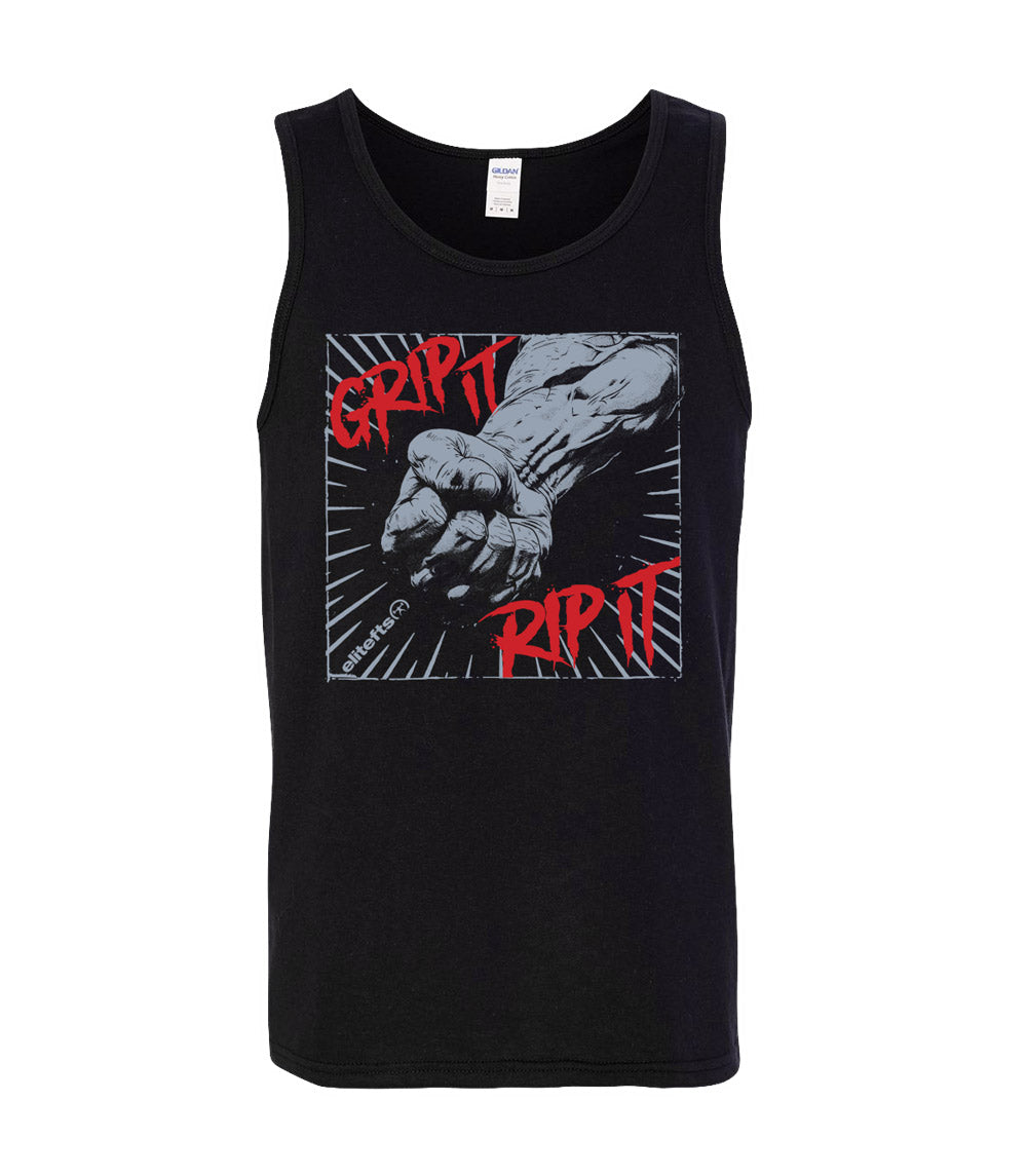 elitefts grip it tank top black