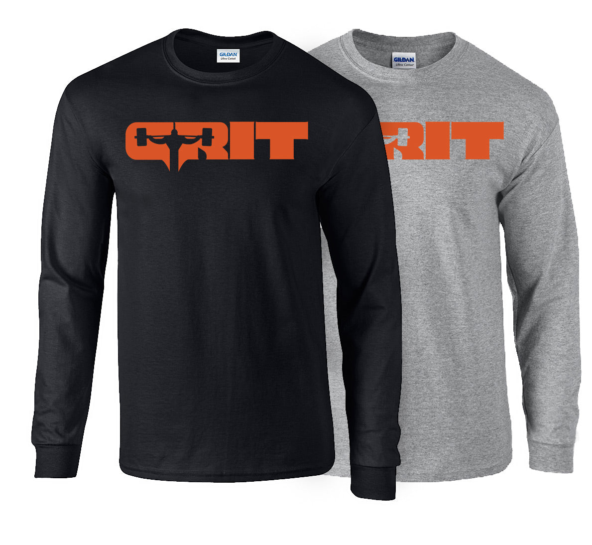 picture of elitefts Grit Orange Long Sleeve T-Shirt