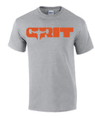 picture of elitefts Grit Orange T-Shirt Grey