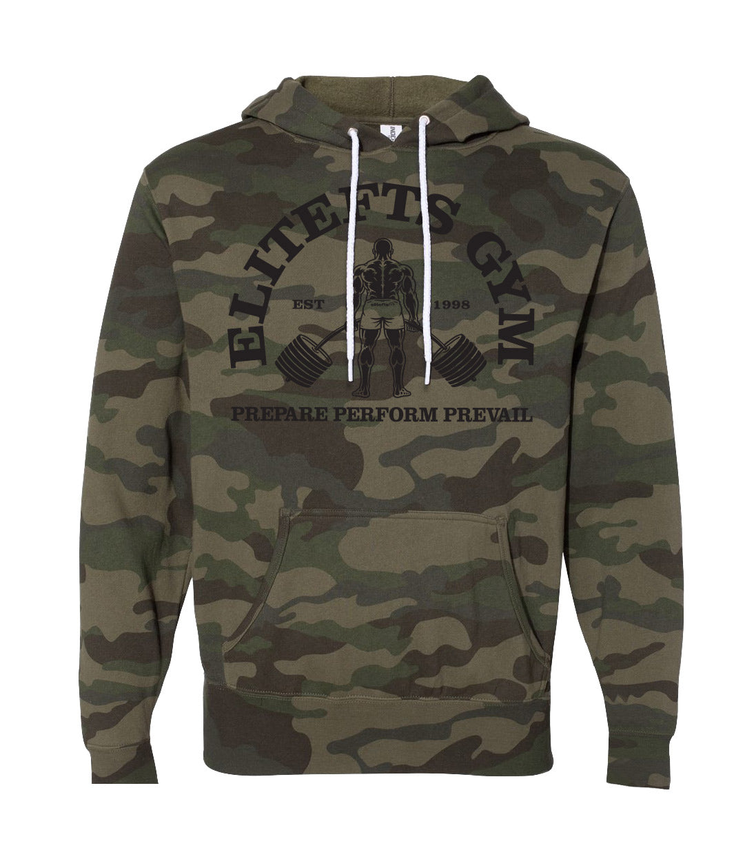 picture of elitefts Gym Shirt Lightweight Hoodie camo
