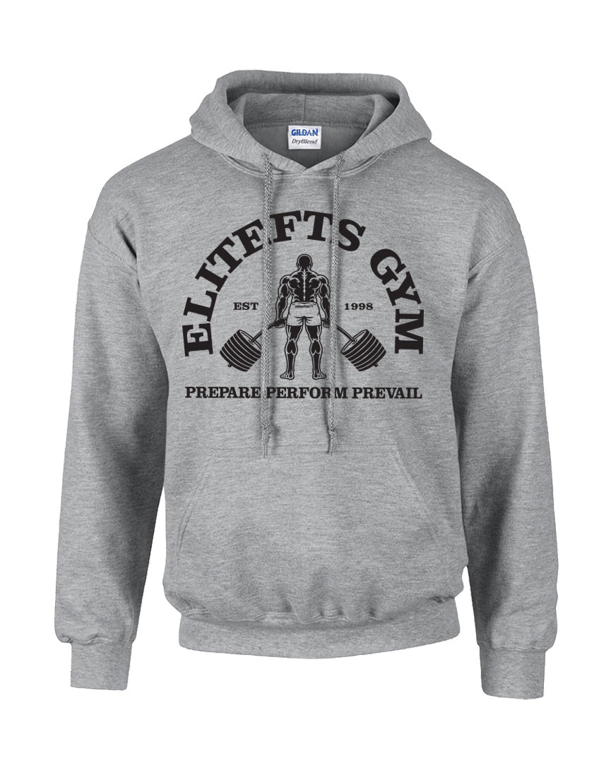 picture of elitefts Gym Shirt Hoodie grey