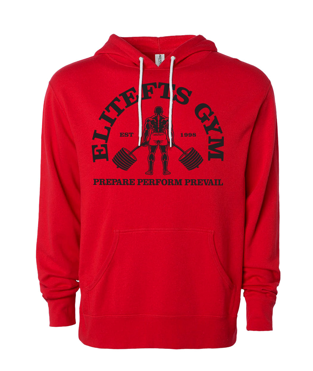 picture of elitefts Gym Shirt Lightweight Hoodie red