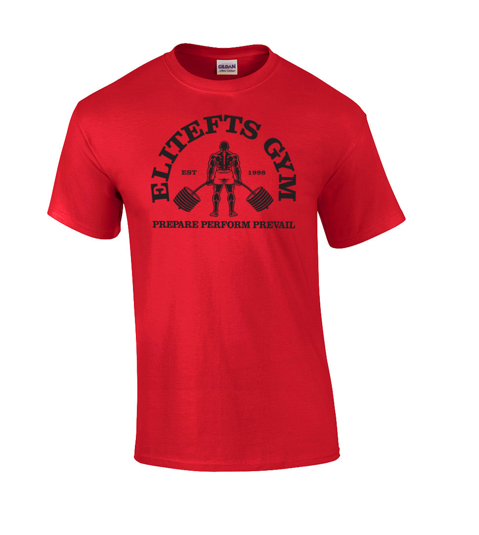 picture of elitefts Gym Shirt T-Shirt red