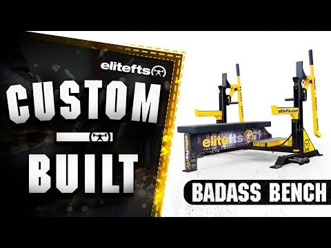 elitefts Signature Competition Olympic Bench with Safeties Foot Lever and Logo Panels-all-groups