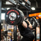 lifter squatting with elitefts power bar