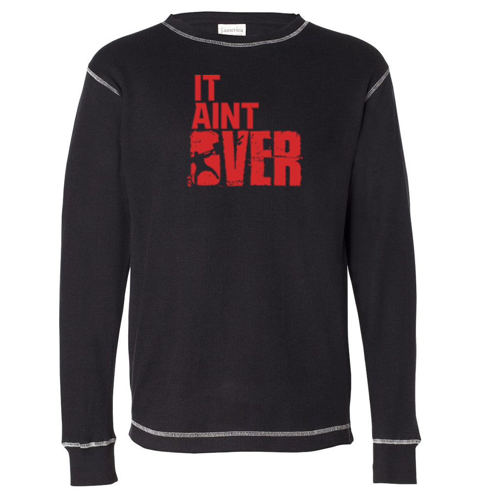 picture of elitefts It Aint Over Thermal Long Sleeve Shirt black