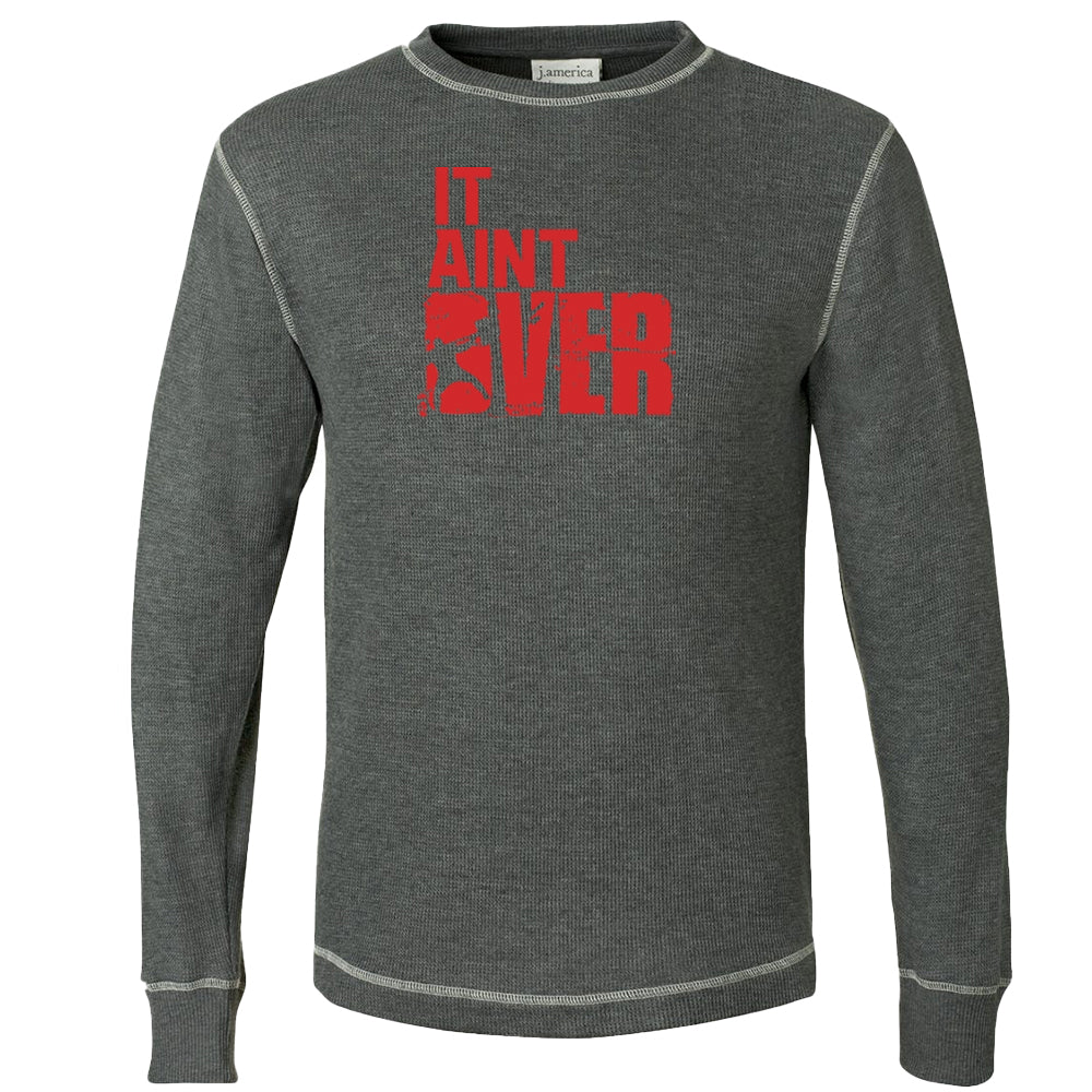 picture of elitefts It Aint Over Thermal Long Sleeve Shirt grey