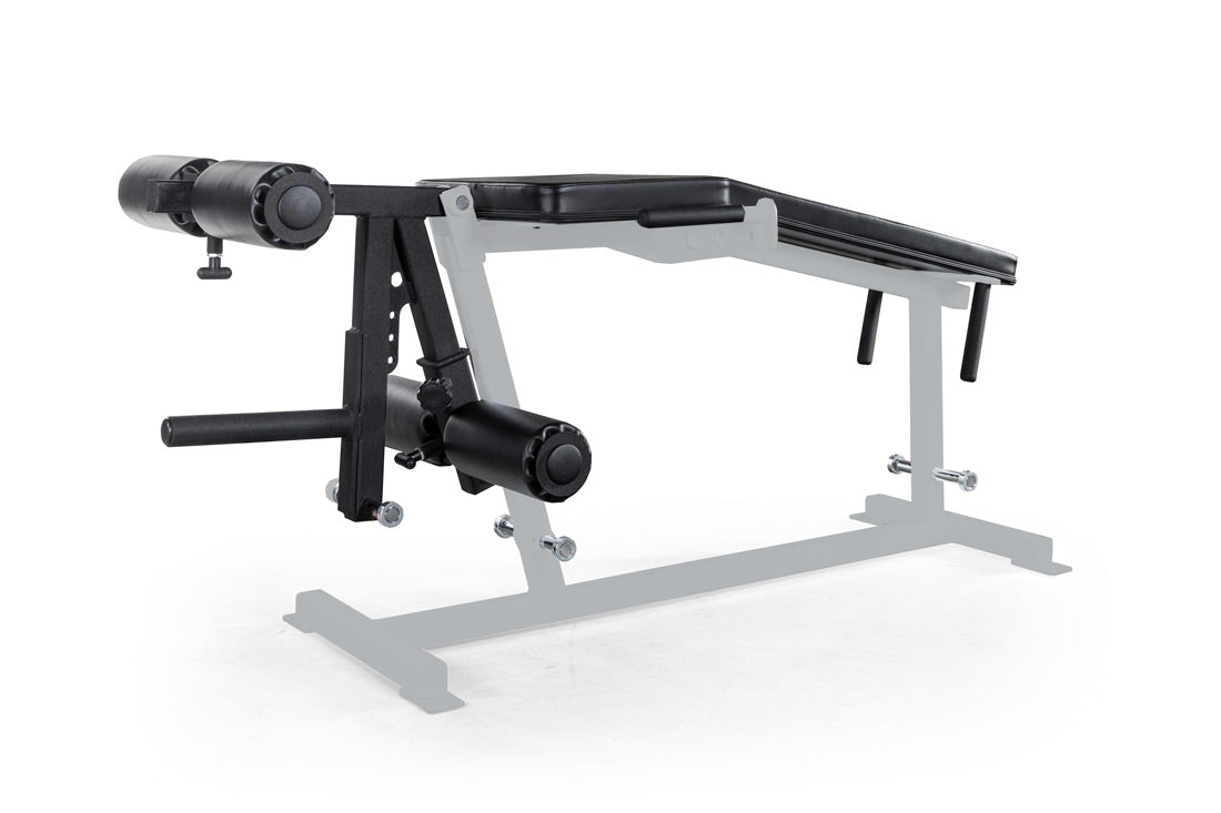 Gym machine with adjustable settings on a white background
