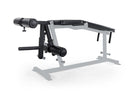 Gym machine with adjustable settings on a white background