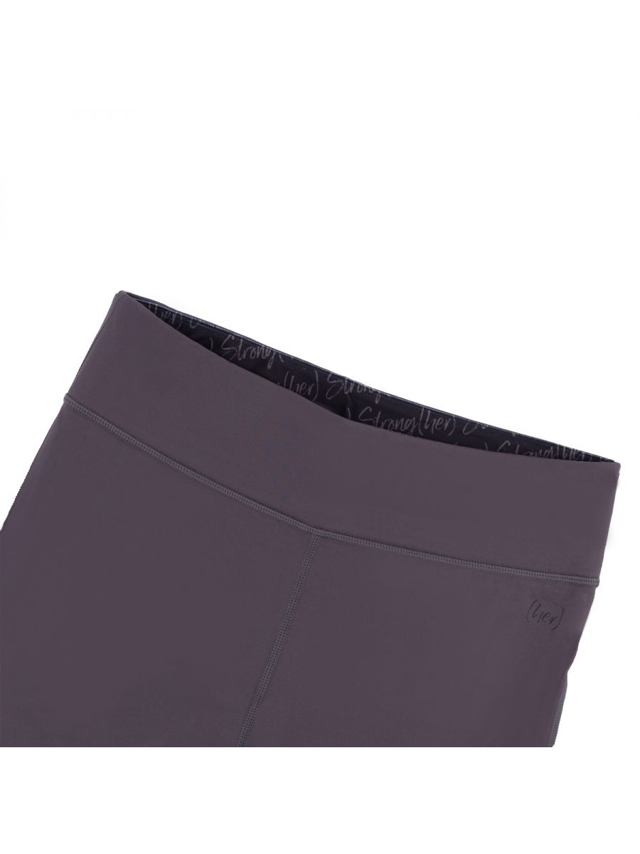 Dark gray skirt with a subtle pattern on a white background