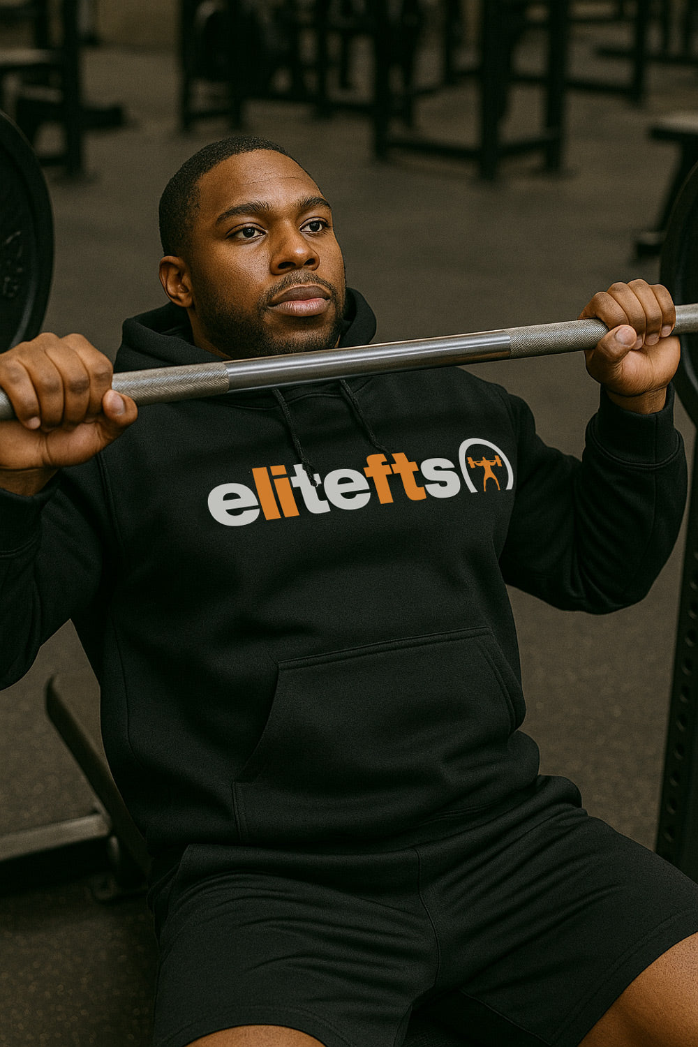 black hoodie elitefts graphics