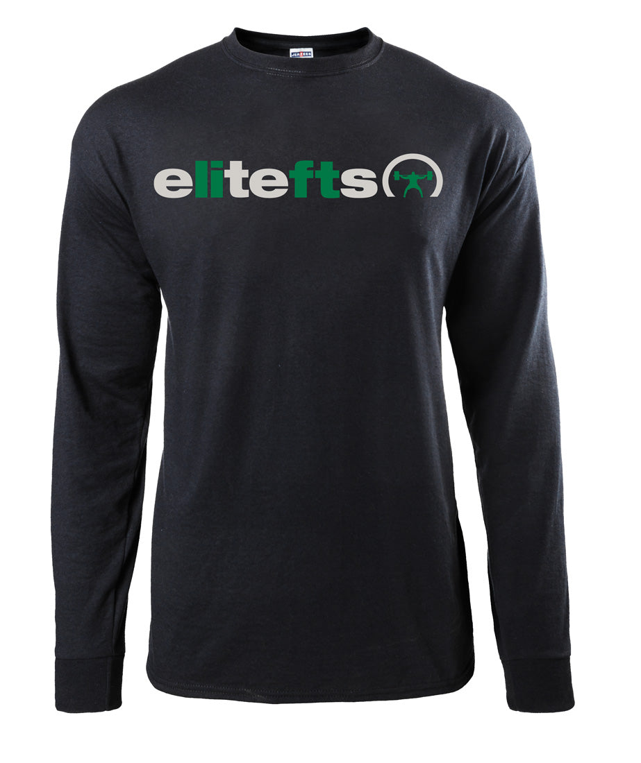elitefts Lift Green Long Sleeve T-Shirt black