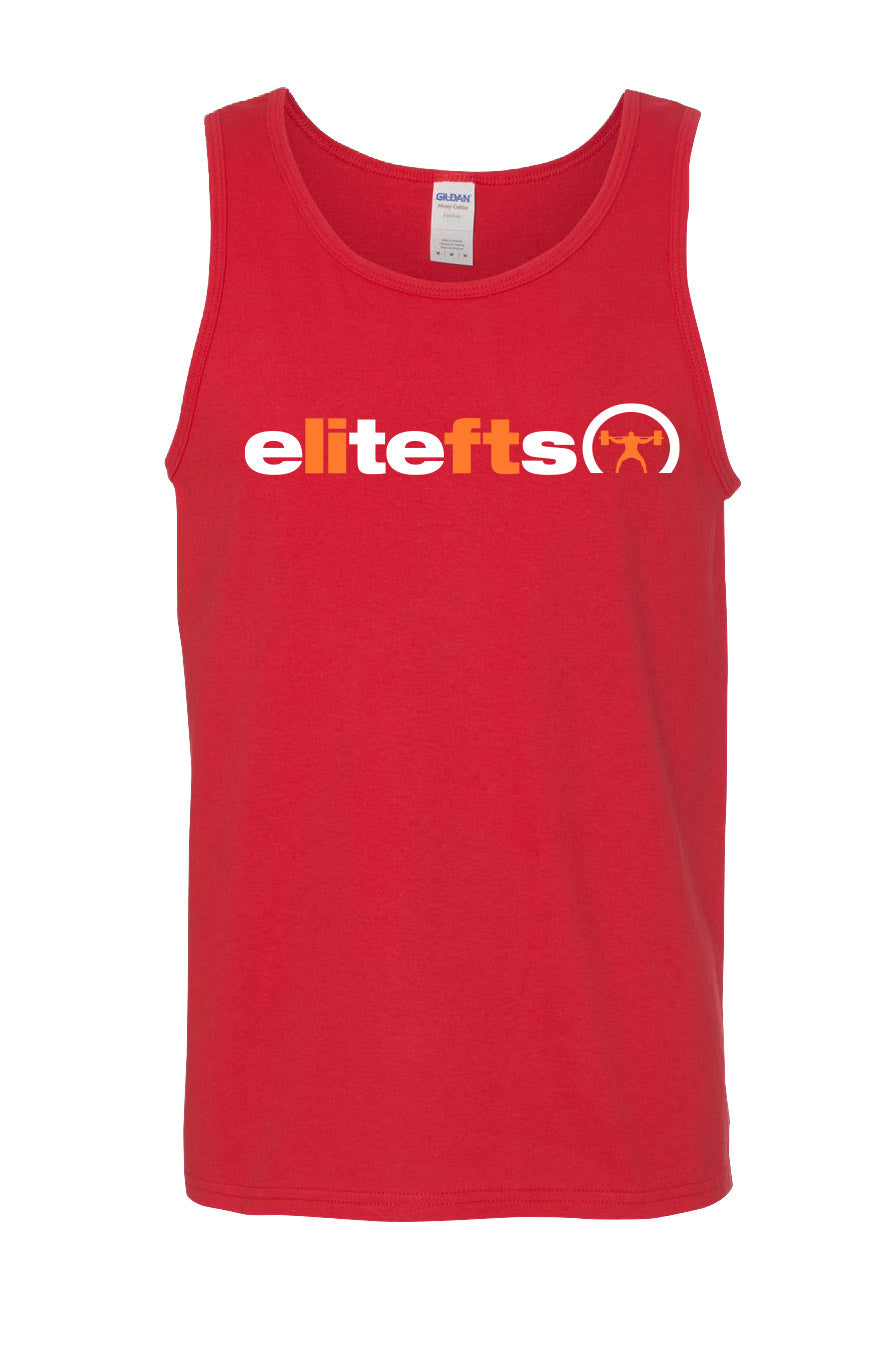 elitefts Lift Orange Tank Top red