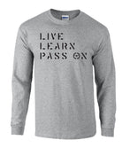 picture of elitefts Live Learn Pass On Long Sleeve T-Shirt