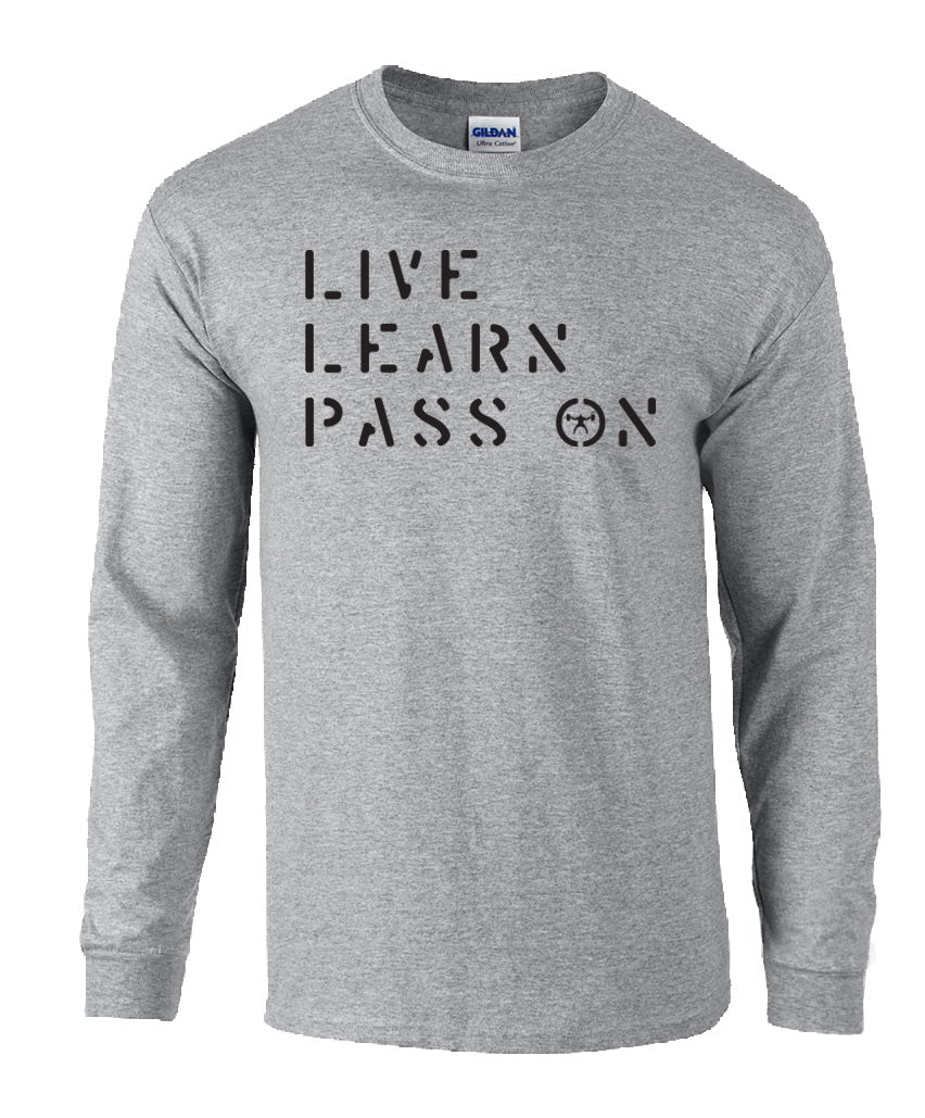 picture of elitefts Live Learn Pass On Long Sleeve T-Shirt