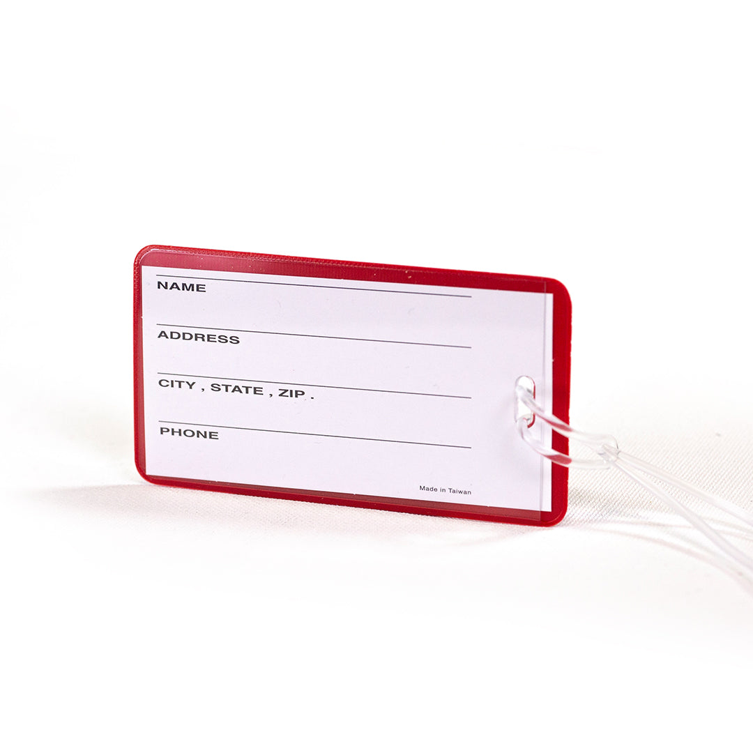 picture of the back of a luggage tag