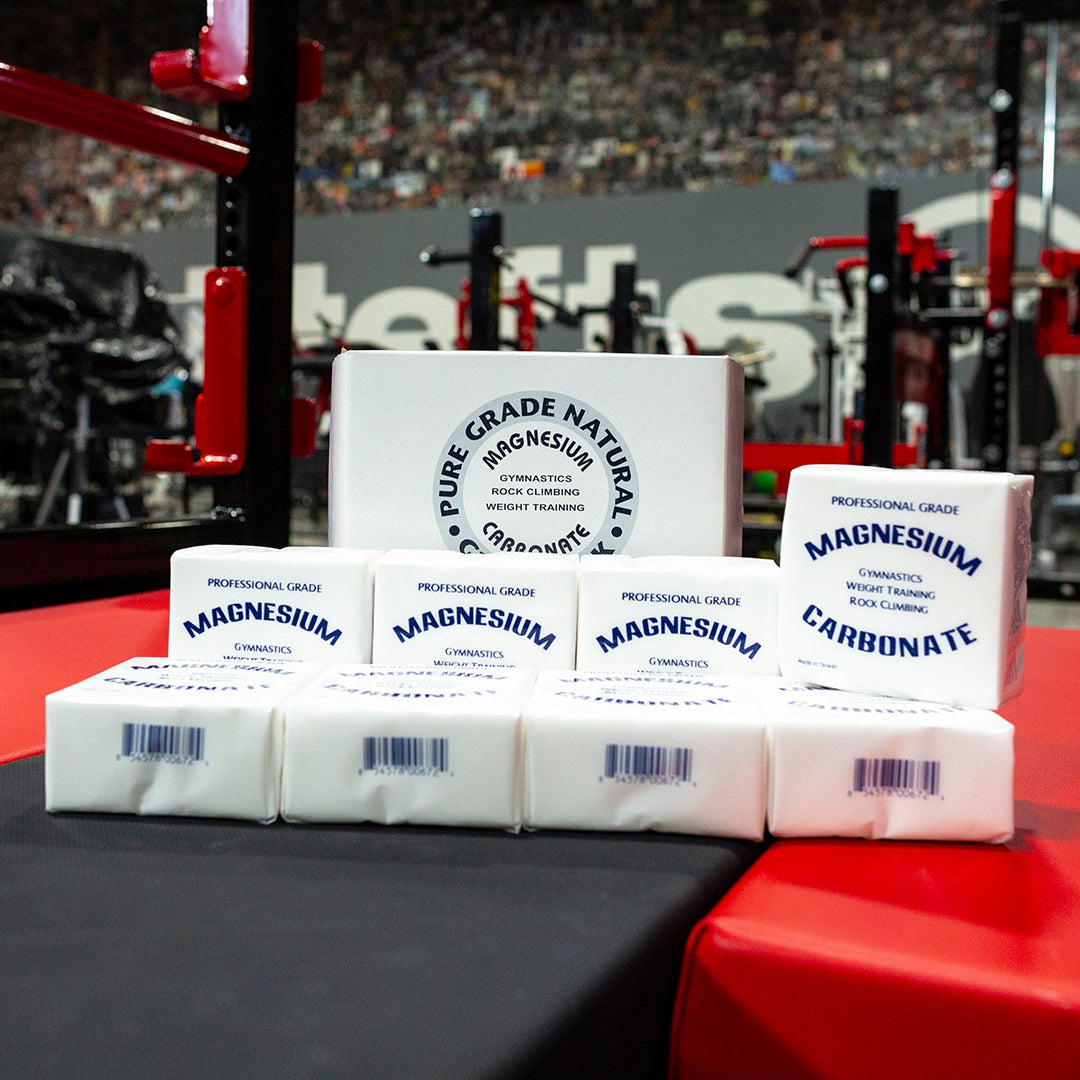 picture of eight gym chalk blocks