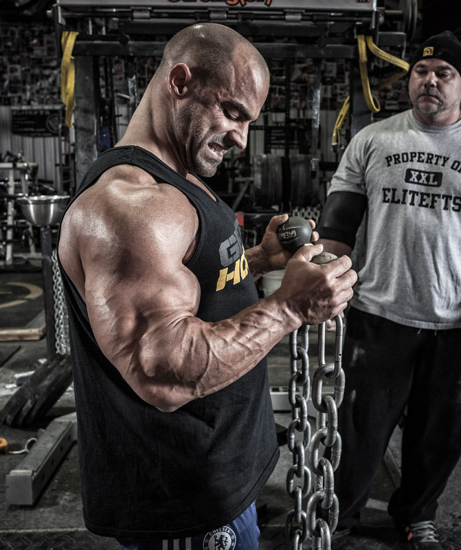 picture of bicep curls with grenade balls