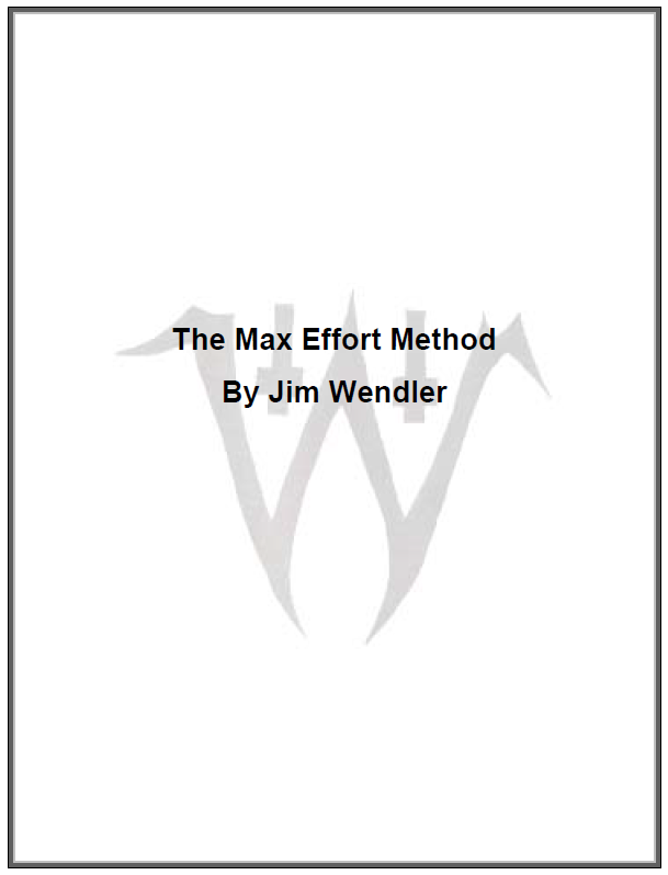 picture of The Max Effort Method (eBook)