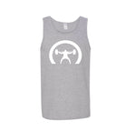 picture showing a grey tank top with the Crescent EliteFTS decal