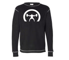 picture of black Men's Crescent Only thermal T-shirt black