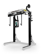 Black and gray weightlifting machine with 'elitefts' branding on a white background