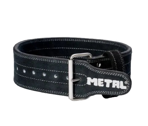 picture of Metal Powerlifting Belt "Stiff Model" Black